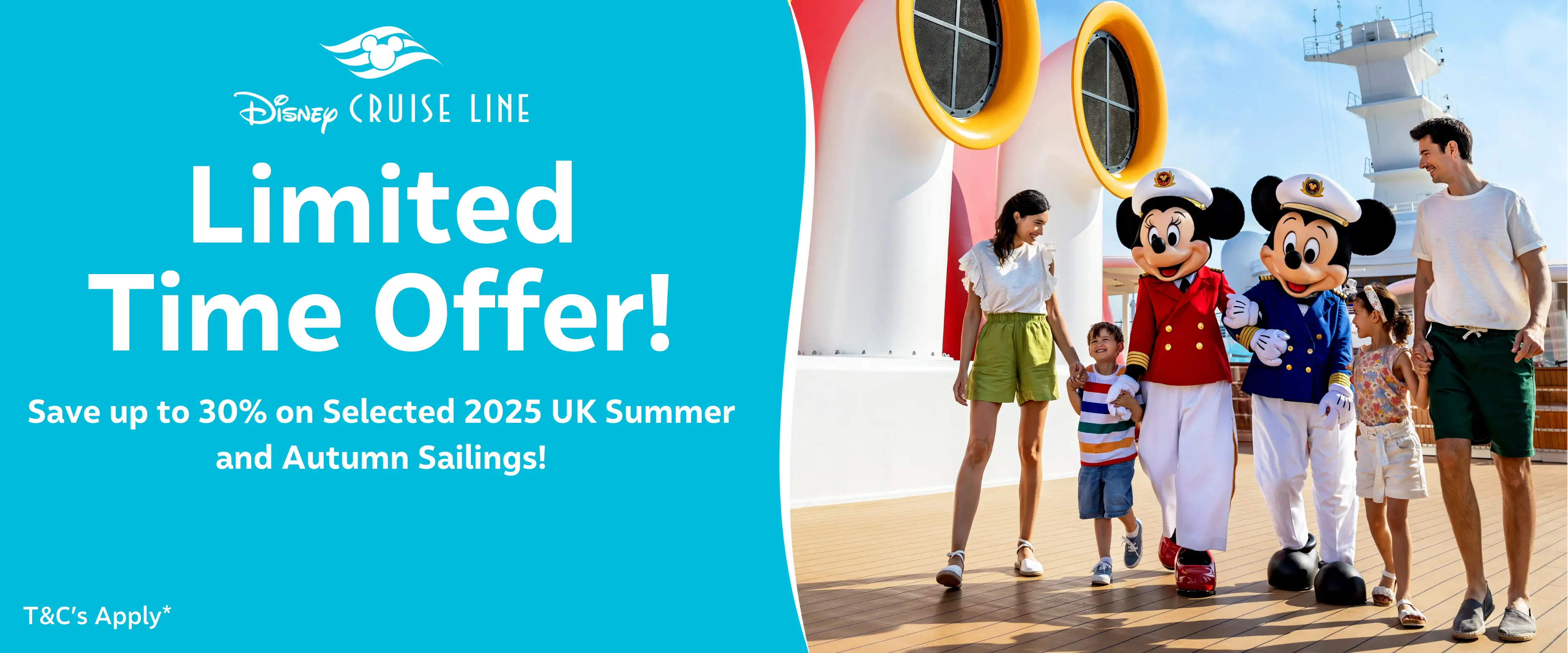 MagicBreaks UK Sailings 30% Off carousel banner