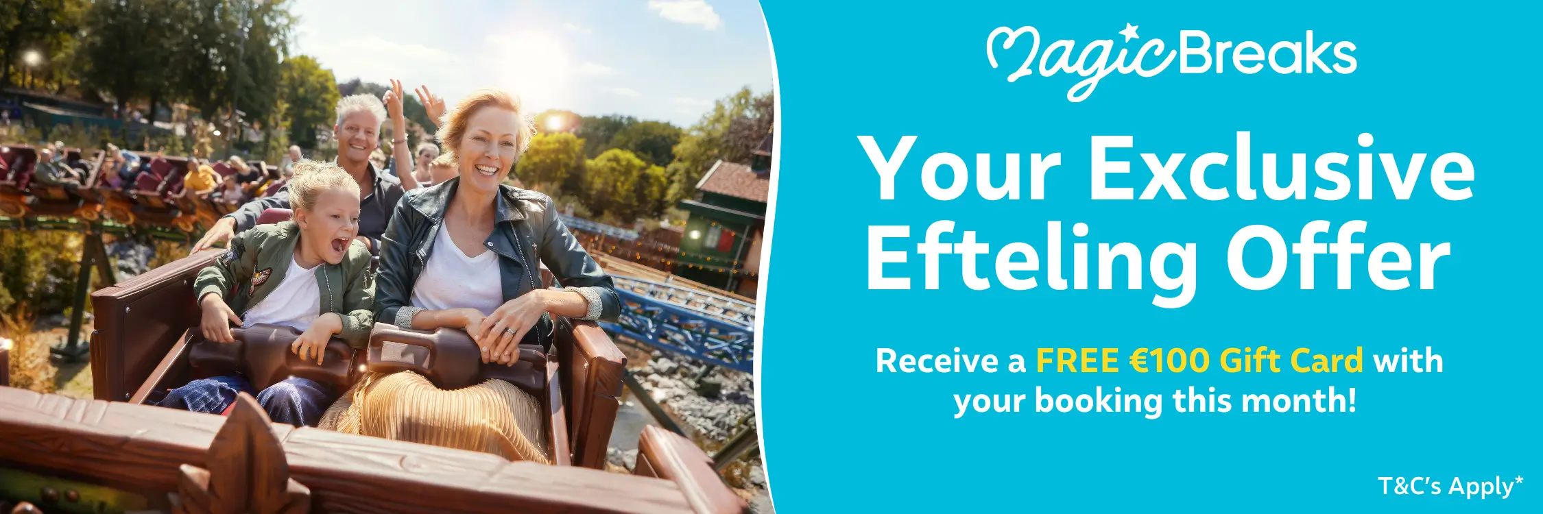 MagicBreaks Free 100 Gift Card carousel banner