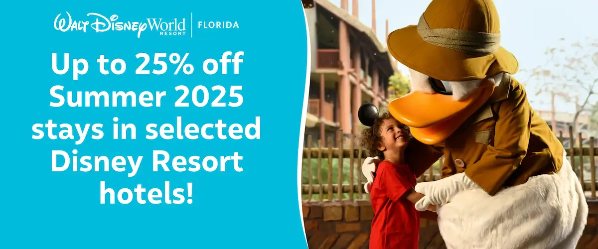 MagicBreaks Up to 25% off WDW Hotels Summer 2025 carousel banner