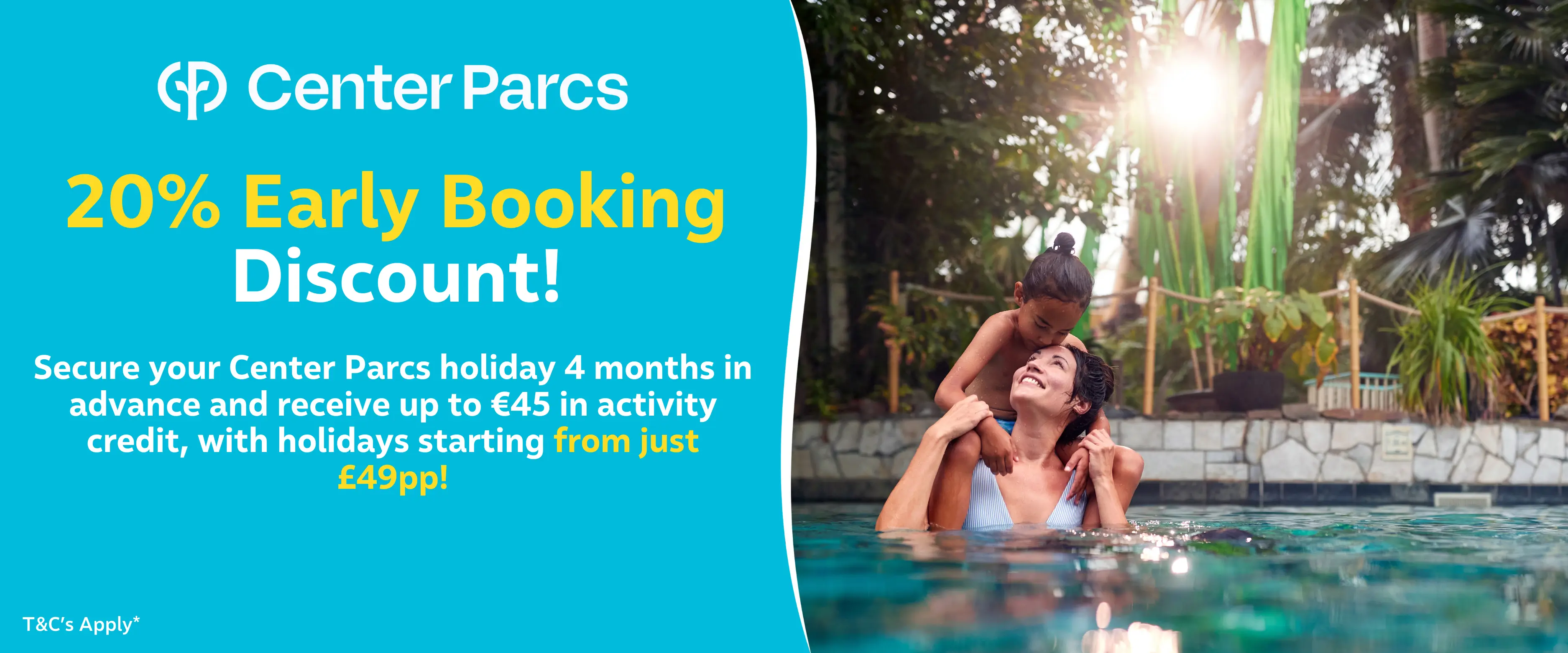 MagicBreaks Center Parcs Europe carousel banner