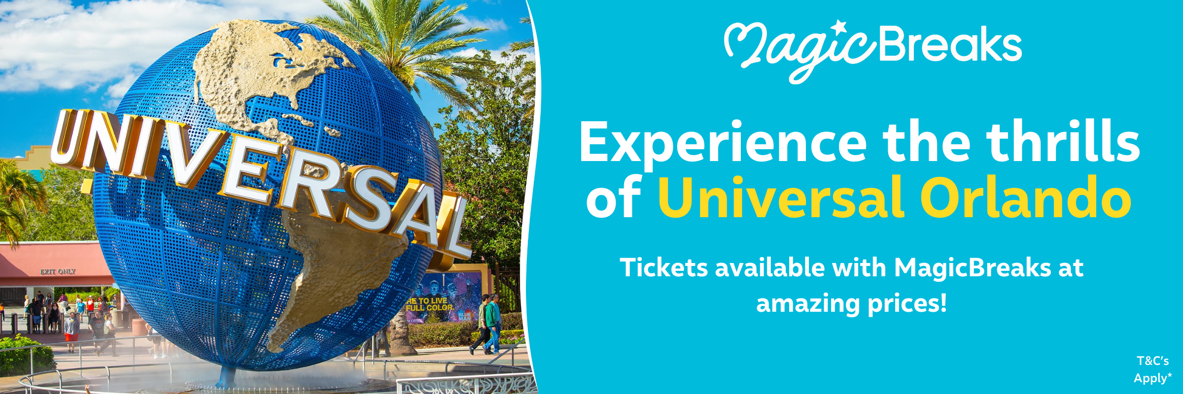 UNIVERSAL ORLANDO MagicBreaks UNIVERSAL ORLANDO carousel banner