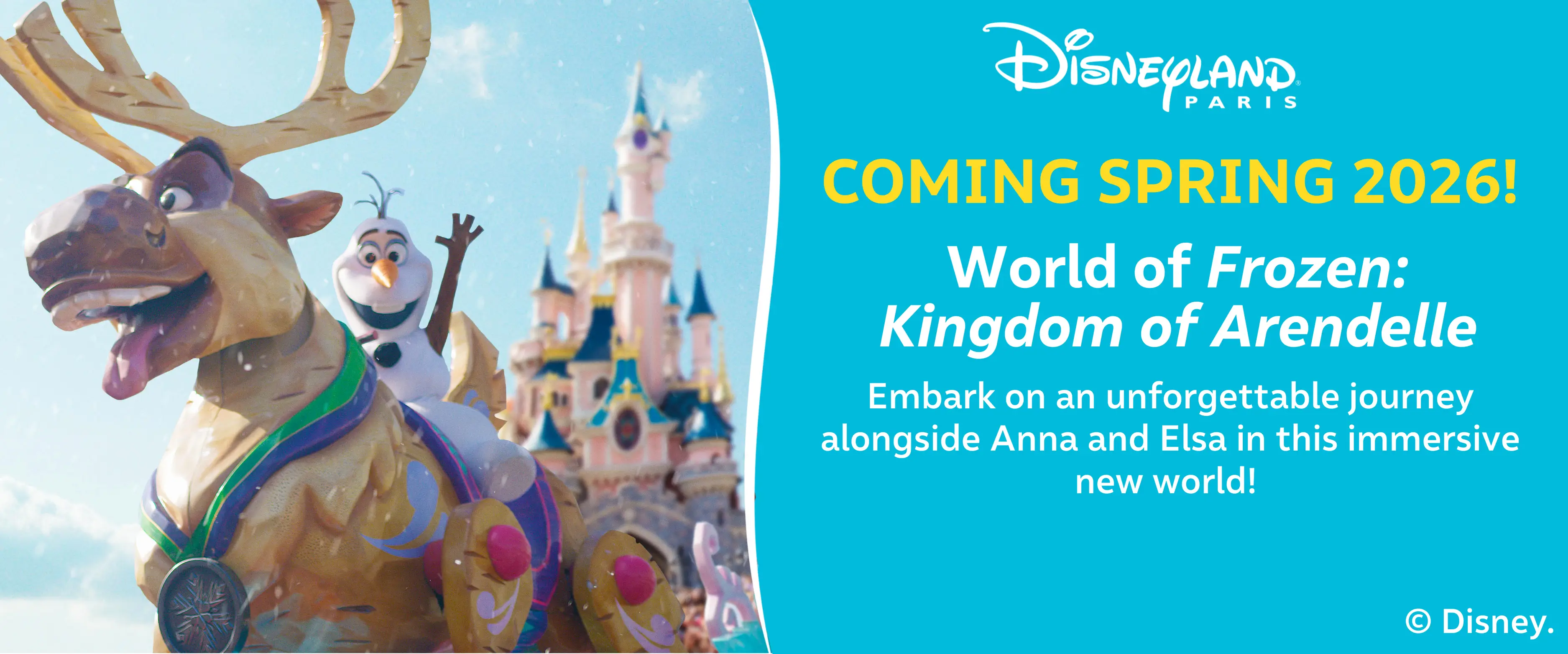 MagicBreaks World of Frozen Coming Spring 2026 carousel banner