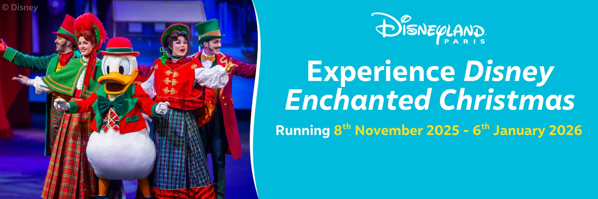 MagicBreaks Disney Enchanted Christmas carousel banner