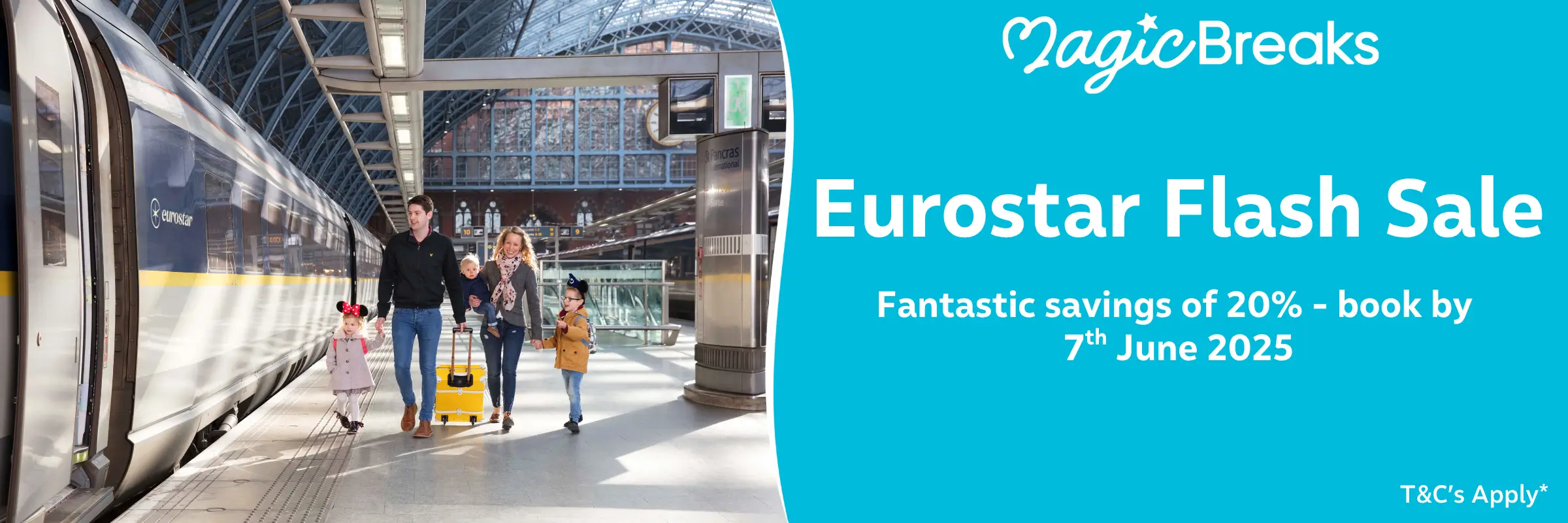 MagicBreaks Eurostar carousel banner