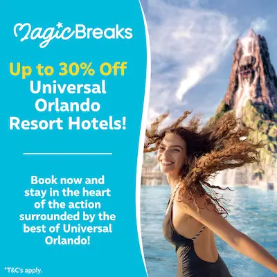 MagicBreaks 30% Off Universal Hotels carousel banner