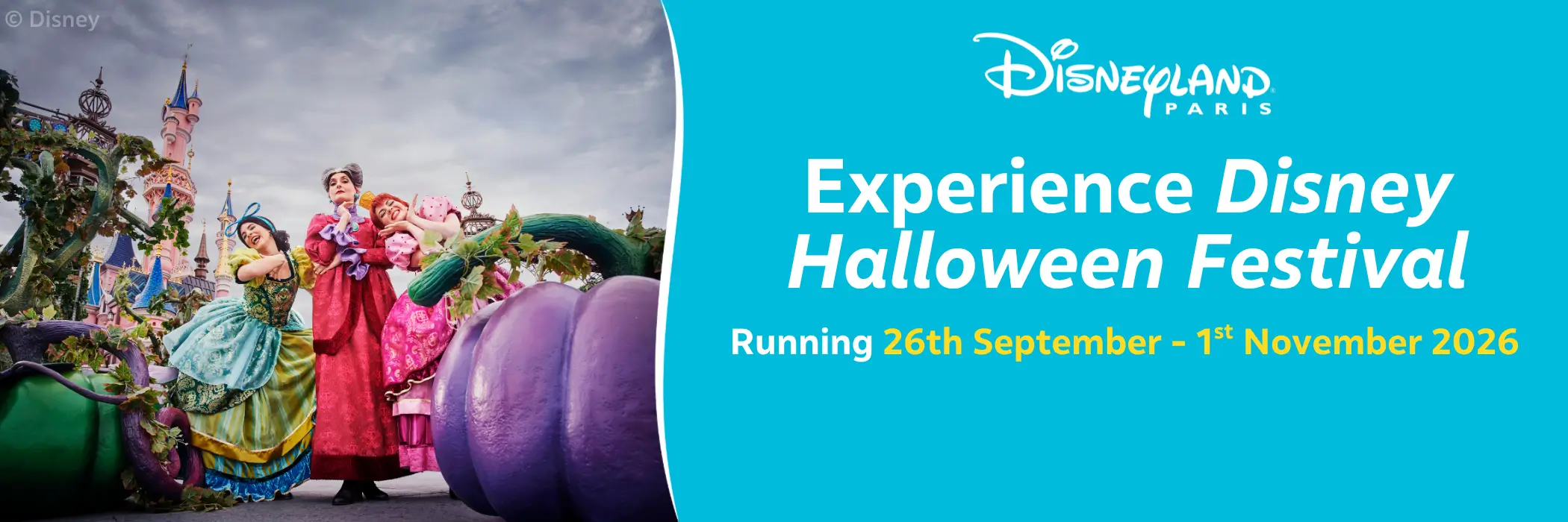 MagicBreaks Disney Halloween Festival carousel banner