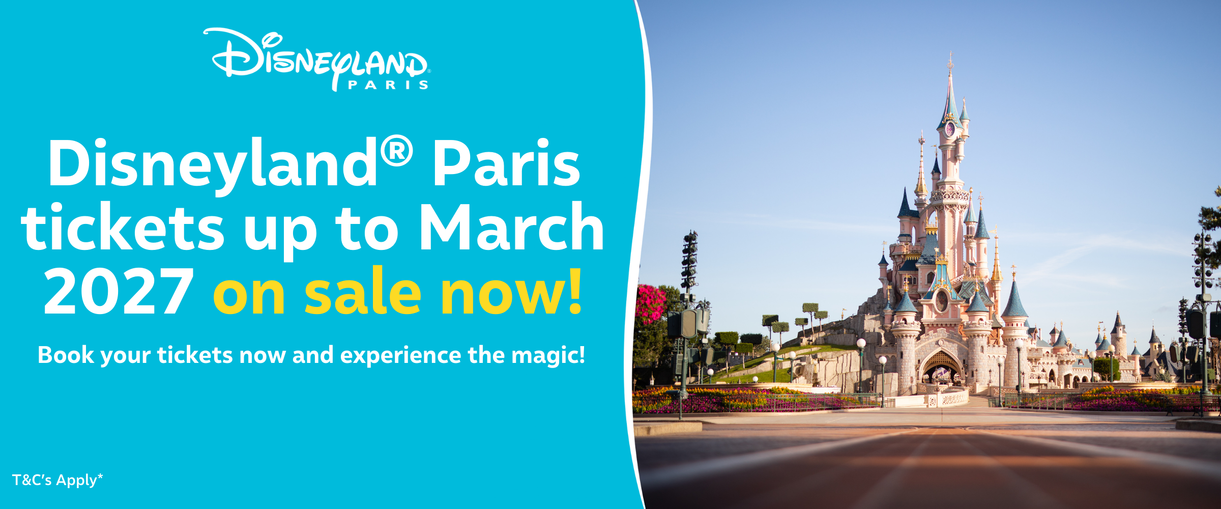 MagicBreaks TICKETS UP TO MARCH 2027 ON SALE NOW! carousel banner