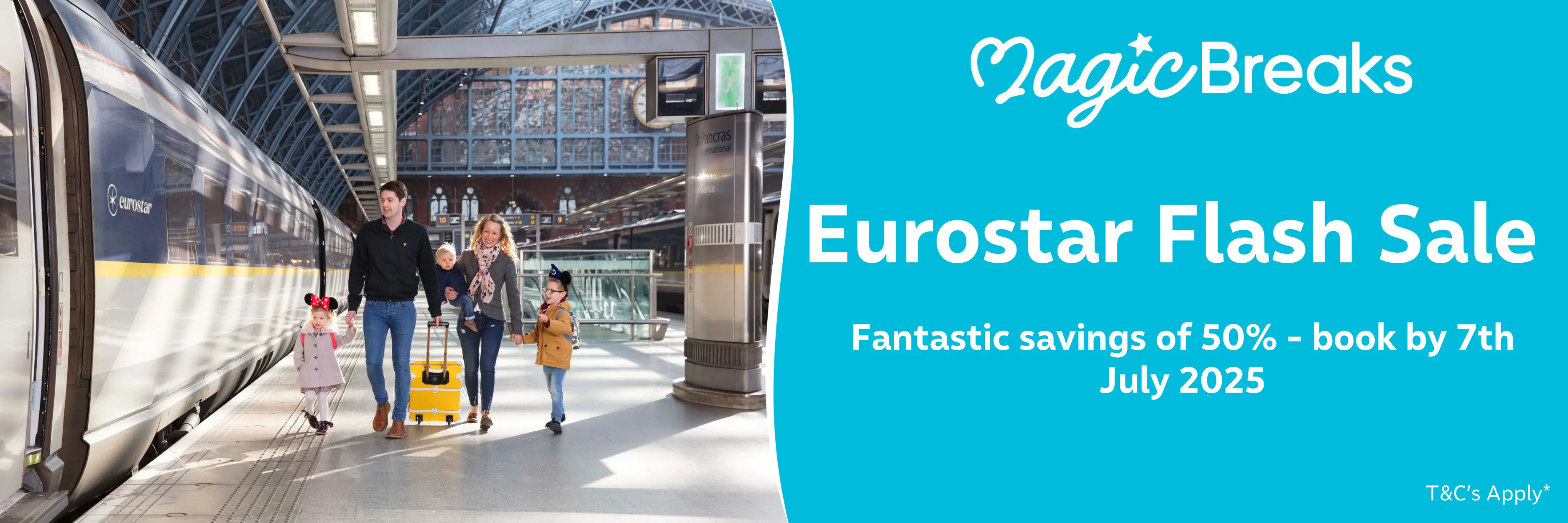 MagicBreaks Eurostar carousel banner