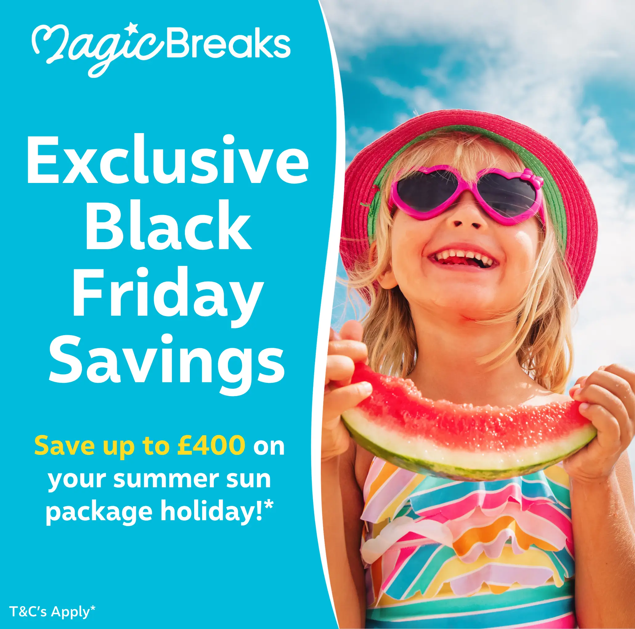 MagicBreaks Summer Sun Black Friday Offer carousel banner