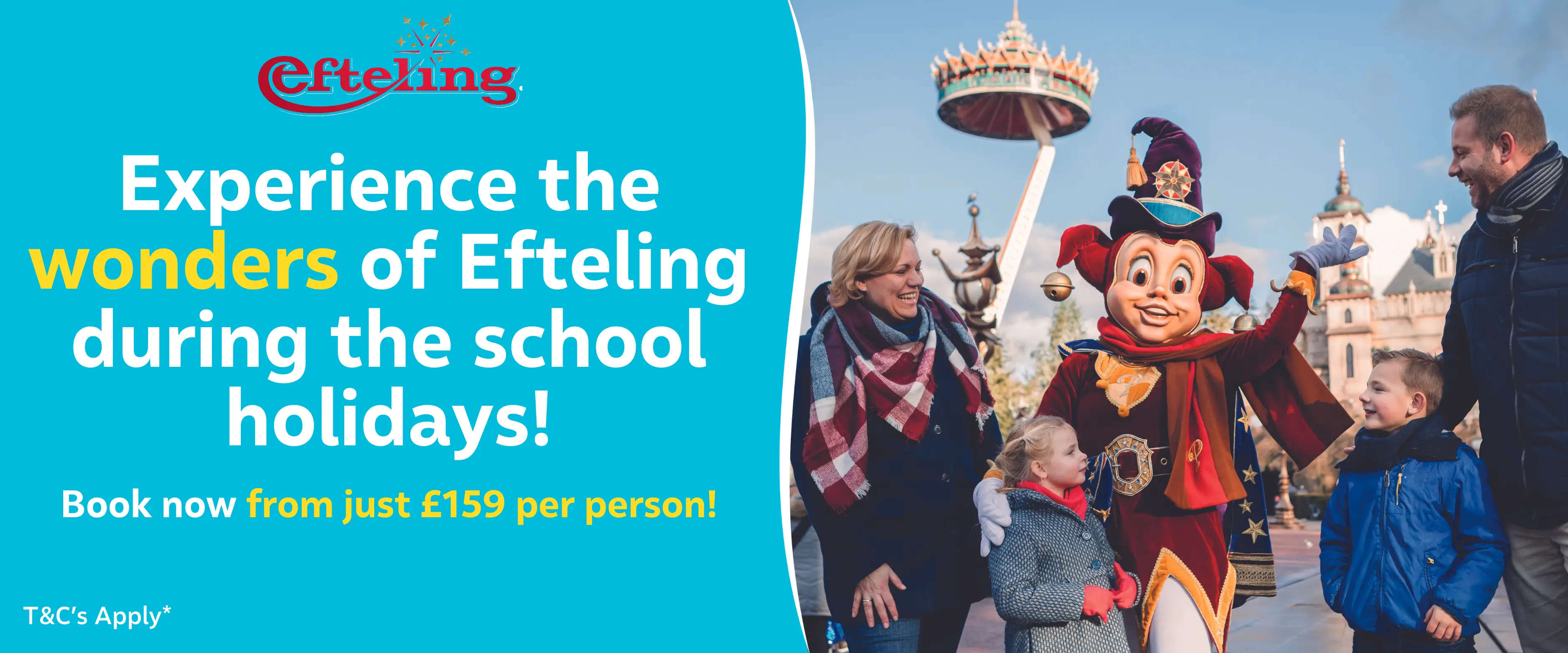 MagicBreaks EFTELING SCHOOL HOLIDAYS carousel banner