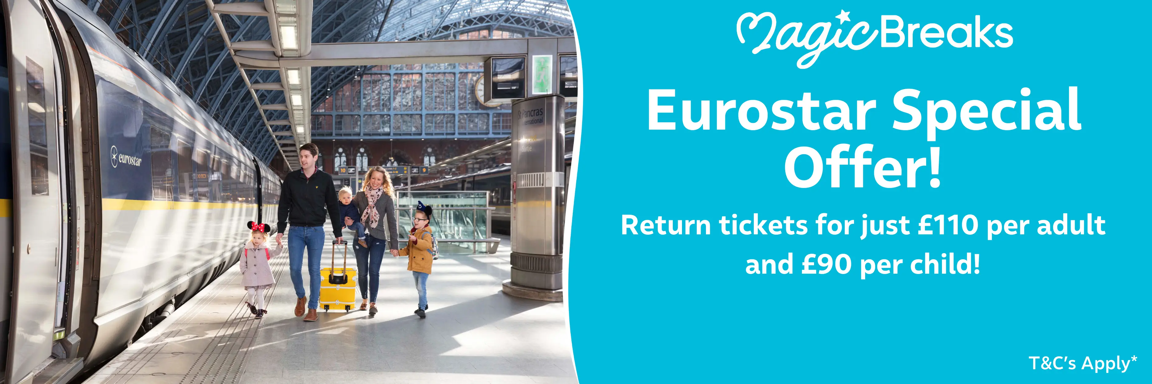 MagicBreaks Eurostar carousel banner