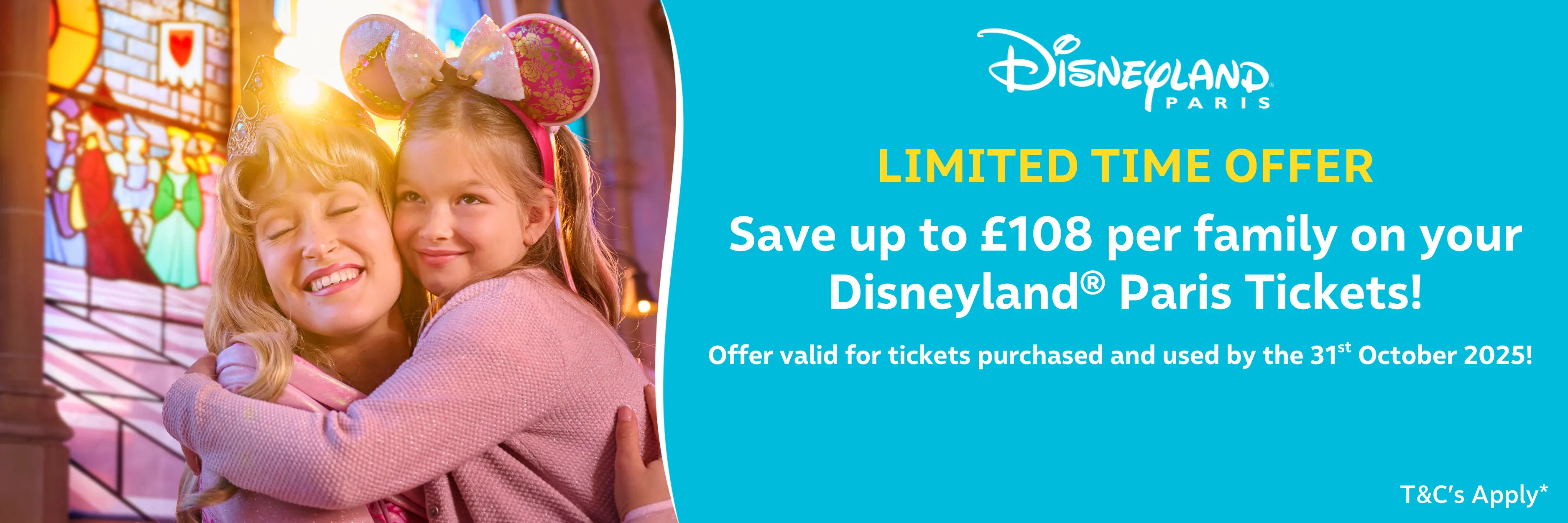 MagicBreaks £108 per family OFF Offer carousel banner